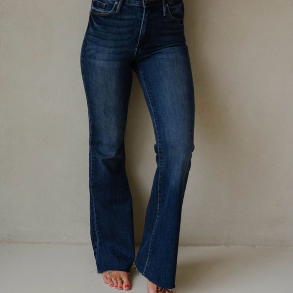 Just Black Dark Blue Flare Jeans